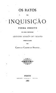 Cover of: Os ratos da inquisição: poema inedito do judeu portuguez