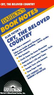 Cover of: Alan Paton's Cry, the beloved country by Rose Kam