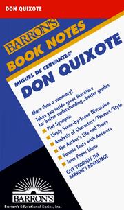 Cover of: Miguel de Cervantes' Don Quixote by Joyce Milton