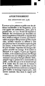 Cover of: De la félicité publique: ou Considérations sur le sort des hommes dans les ...