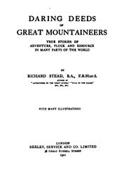 Cover of: Daring Deeds of Great Mountaineers: True Stories of Adventure, Pluck and ...