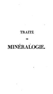Cover of: Traité de minéralogie