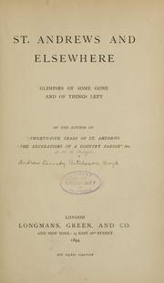Cover of: St. Andrews and elsewhere by Andrew Kennedy Hutchison Boyd