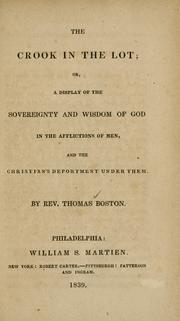 Cover of: The crook in the lot by Thomas Boston