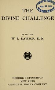 Cover of: The divine challenge