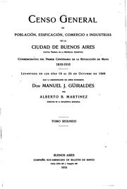Cover of: Censo general de población, edificación, comercio é industrias de la Ciudad ...