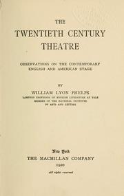 The twentieth century theatre