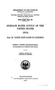 Cover of: Surface Water Supply of the United States by United States Geological Survey
