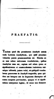Cover of: Aeschyli tragoediae quae supersunt