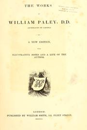 Cover of: The works of William Paley by William Paley