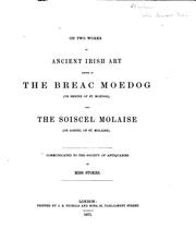 Cover of: On Two Works of Ancient Irish Art known as The Breac Moedog (Or Shrine of St. Moedog) by Miss Stokes