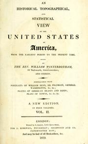 Cover of: historical, topographical, and statistical view of the United States of America: from the earliest period to the present time