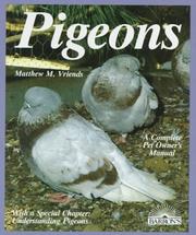 Cover of: Pigeons by Matthew M. Vriends