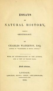 Cover of: Essays on natural history by Charles Waterton