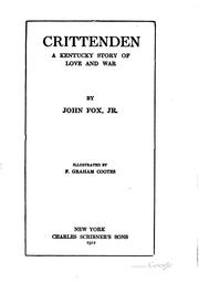 Cover of: Crittenden: A Kentucky Story of Love and War