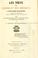 Cover of: Les vux des Hurons et des Abnaquis à Notre-Dame de Chartres publiés pour la première fois d'après les manuscrits des archives d'Eure-et-Loir