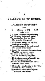 Cover of: A Collection of Hymns, for the Use of the Methodist Episcopal Church ... by Methodist Episcopal Church., John Wesley