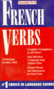 Cover of: French verbs