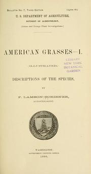 American grasses by Frank Lamson-Scribner
