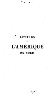 Cover of: Lettres sur l'Amérique du Nord: avec une carte des États-Unis d'Amerique by Michel Chevalier