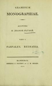 Cover of: Graminum monographiae.