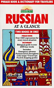 Cover of: Russian at a glance: phrase book & dictionary for travelers