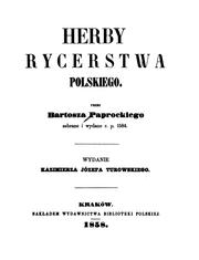 Cover of: Herby rycerstwa polskiego by Bartosz Paprocki