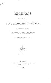 Cover of: Discursos leídos ante la Real Academia Española
