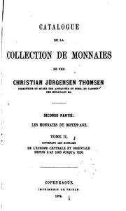 Cover of: Catalogue de la collection de monnaies