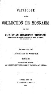 Cover of: Catalogue de la collection de monnaies