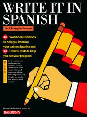 Cover of: Write It in Spanish