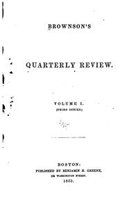 Cover of: Brownson's Quarterly Review