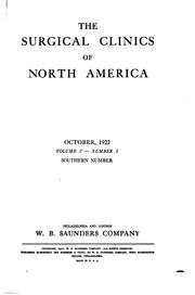 Cover of: The Surgical Clinics of North America by Stanley P. L. Leong