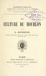 Cover of: La culture du houblon by E. Jourdeuil