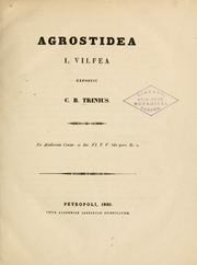 Agrostidea by Karl Bernhard Trinius