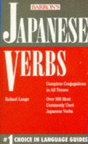 Cover of: Japanese verbs