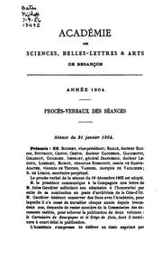 Cover of: Procès-verbaux et mémoires