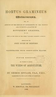 Cover of: Hortus Gramineus Woburnensis | Sinclair, George