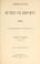 Cover of: United States duties on imports. 1886.