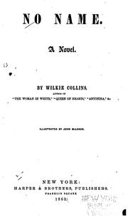 Cover of: No Name: A Novel by Wilkie Collins