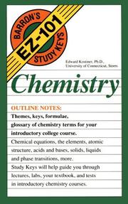 Cover of: Chemistry by Edward Kostiner