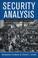 Cover of: Security analysis