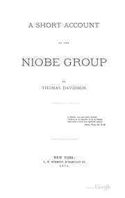 Cover of: A Short Account of the Niobe Group ...