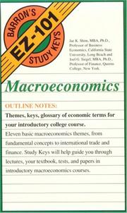 Cover of: Macroeconomics by Jae K. Shim