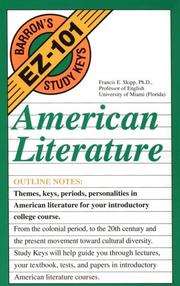 Cover of: American Literature (EZ-101 Study Keys)