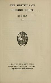 Cover of: Romola by George Eliot