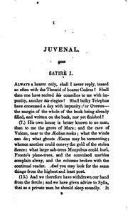 Cover of: Juvenal and Persius Literally Translated for the Use of Students by William Smart by Juvenal, Aulus Persius Flaccus