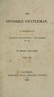 Cover of: invisible gentleman.