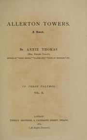 Cover of: Allerton Towers. by Annie Thomas, Annie Thomas