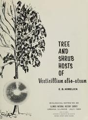 Cover of: Tree and shrub hosts of Verticillium albo-atrum